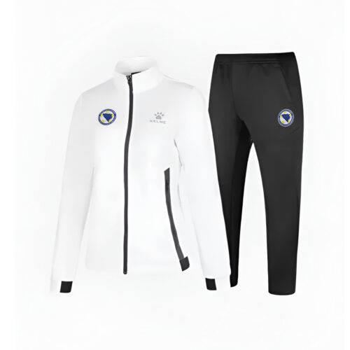 Ženska trenerka bijela/crna